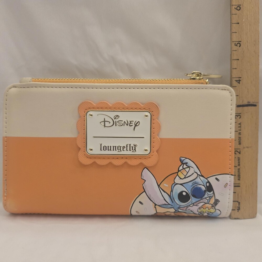 Loungefly Disney Lilo & Stitch Candy Corn Sundae Stitch Ziparound Wallet - Picture 7 of 9
